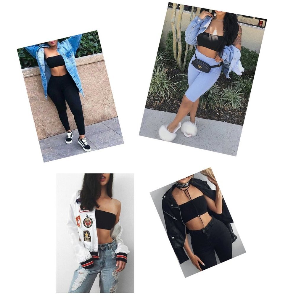 3pcs SET Strapless Bandeau Padded Tube Top Bra Stretch Non-slip - Picture 7 of 8